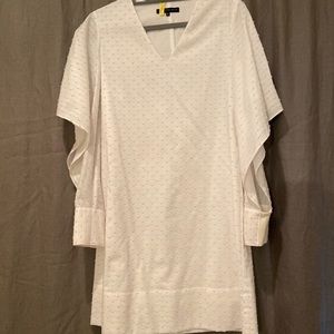 Abbey Glass white dot dress